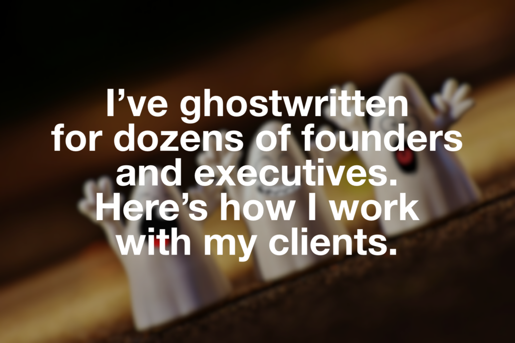 Ghostwriting Process